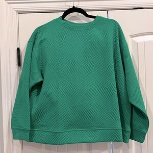 See and Be Seen Textured Long-Sleeve Top